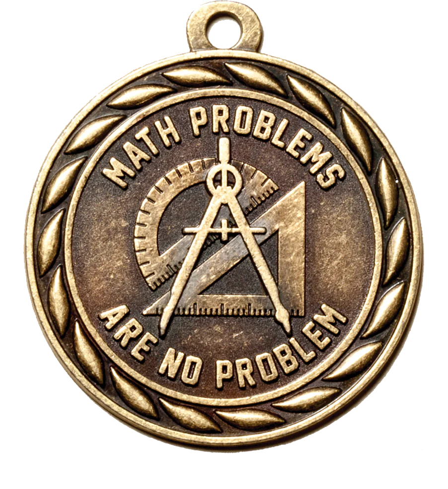 Scholastic Math Problems Medal