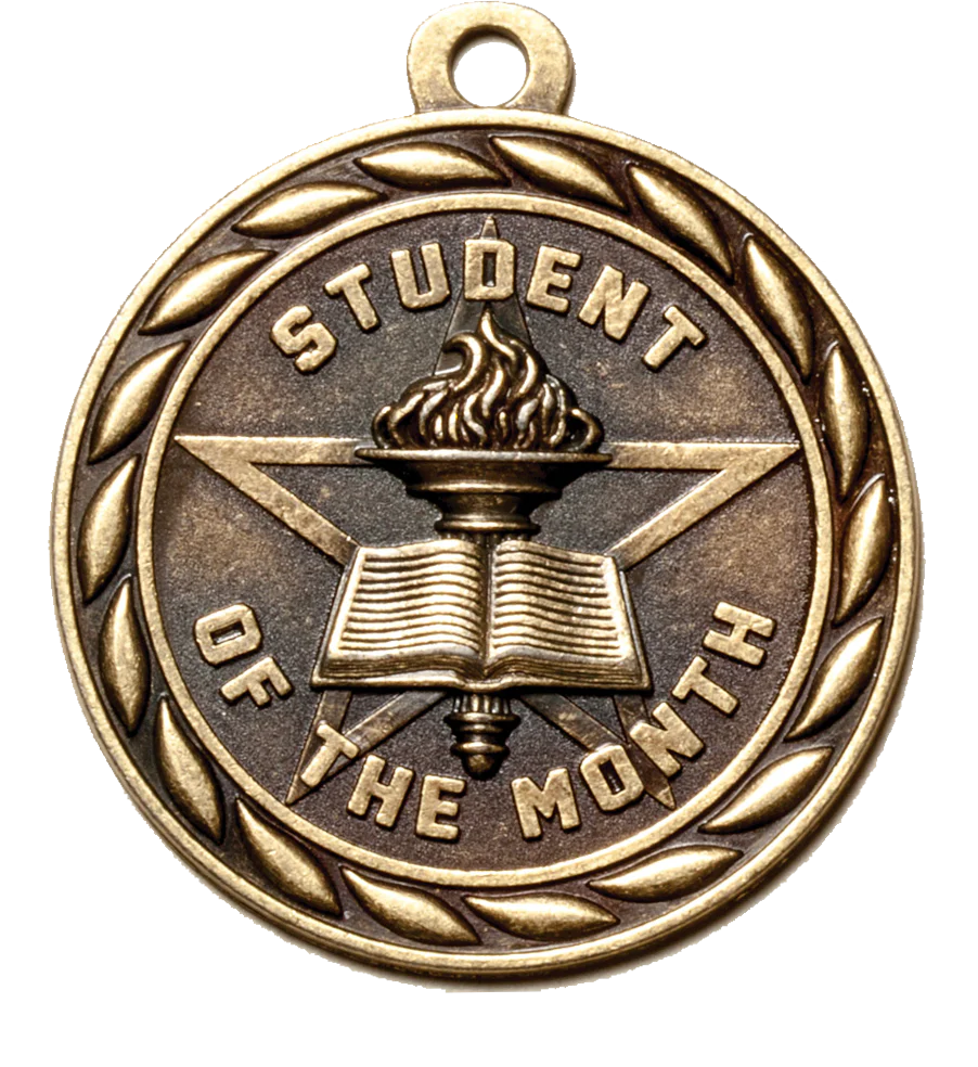 Scholastic Student of the Month Medal