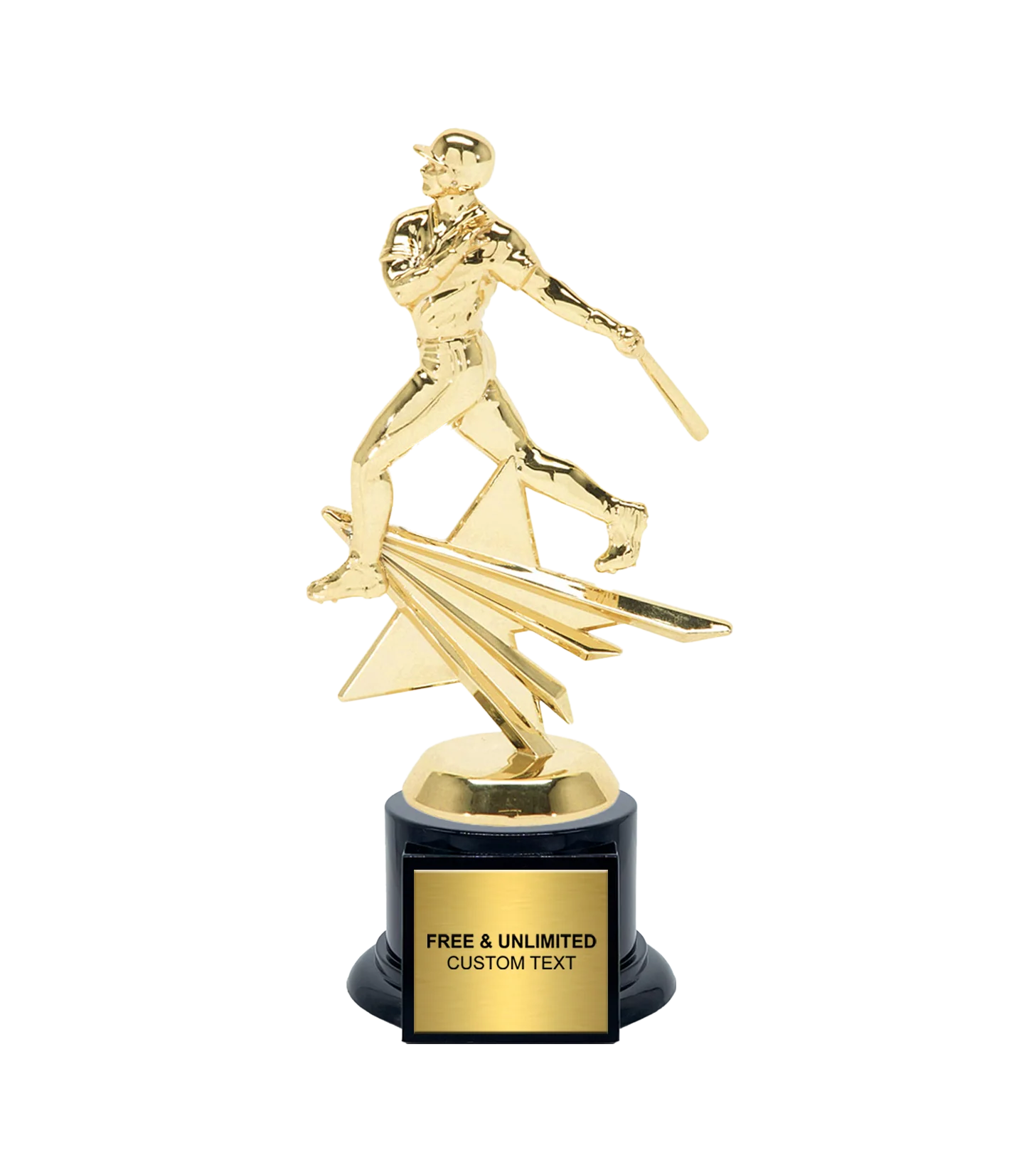 Shining Star Baseball Trophy - Male