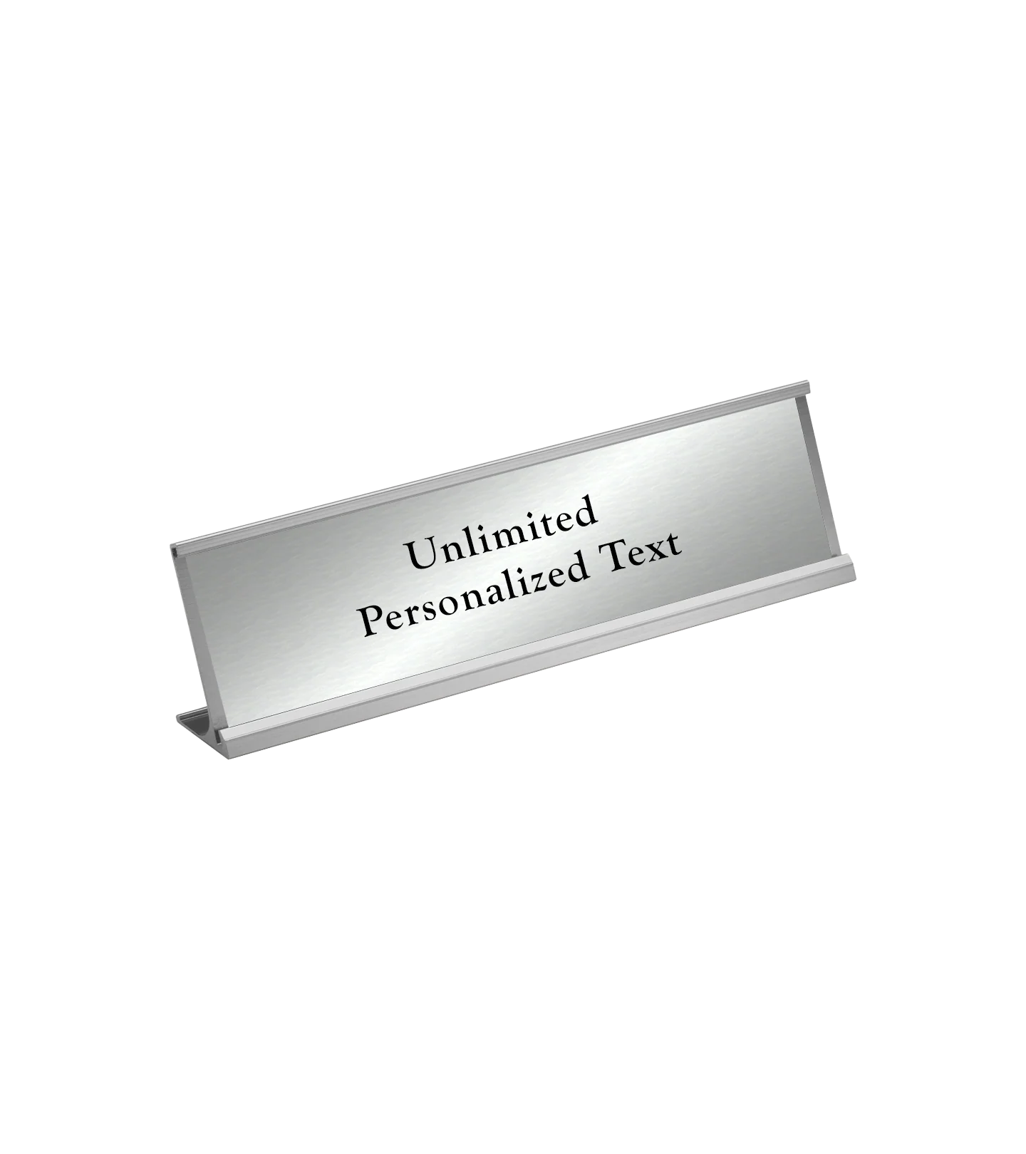 Silver Desk Name Plate Holder - Image 13