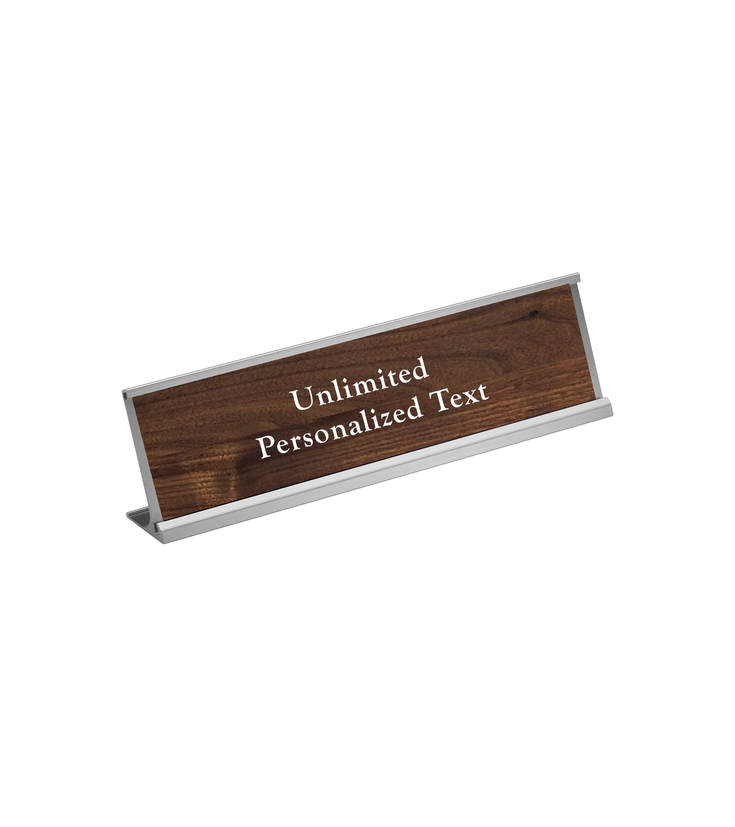 Silver Desk Name Plate Holder - Image 14