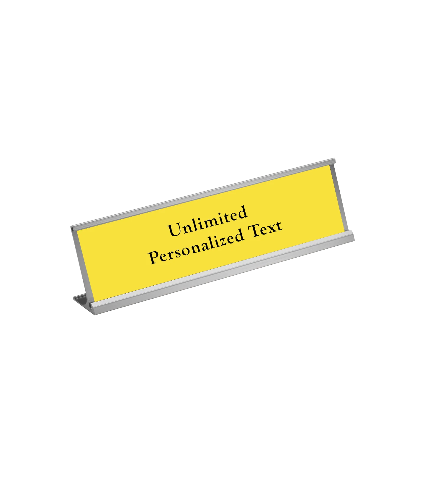 Silver Desk Name Plate Holder - Image 16
