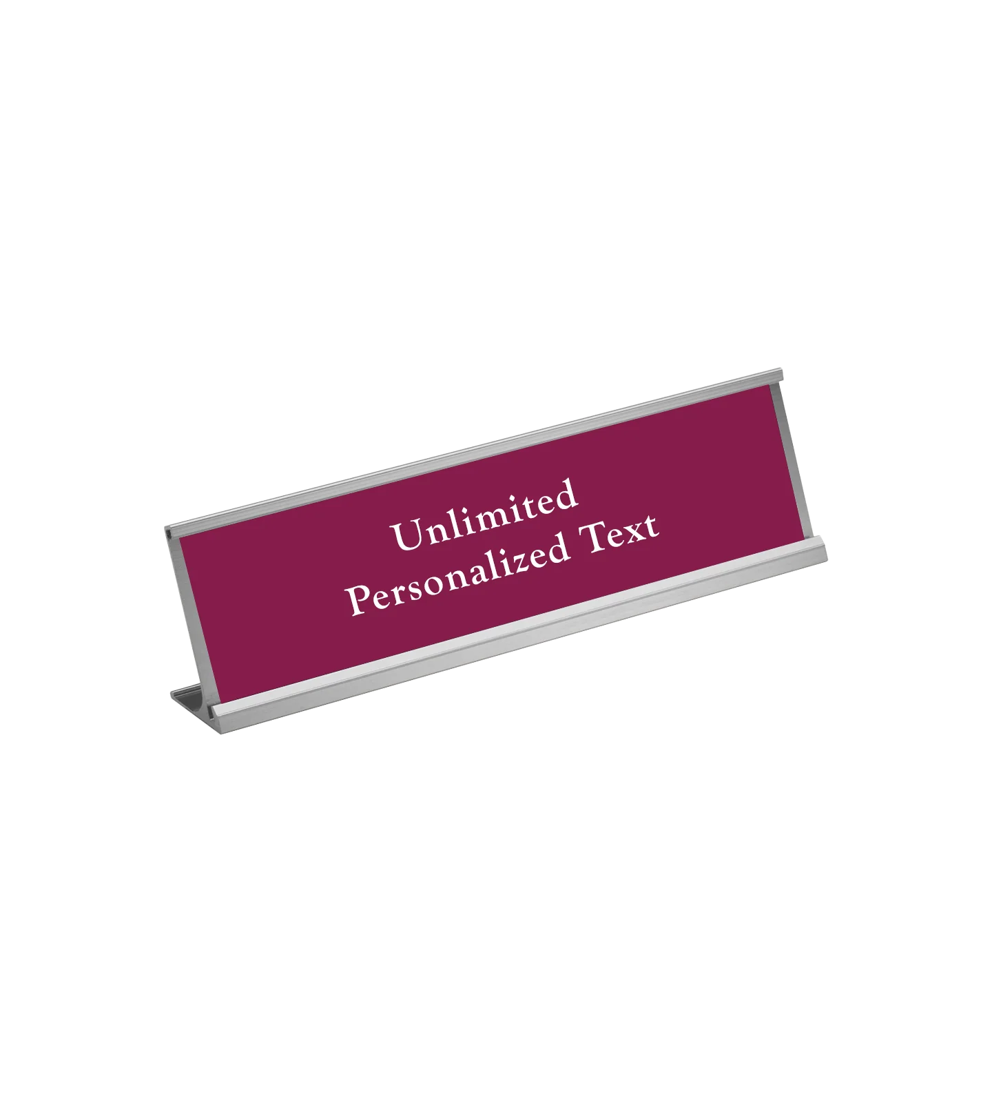 Silver Desk Name Plate Holder - Image 17