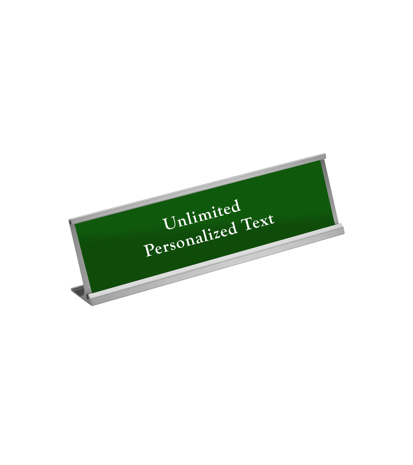 Silver Desk Name Plate Holder - Image 3