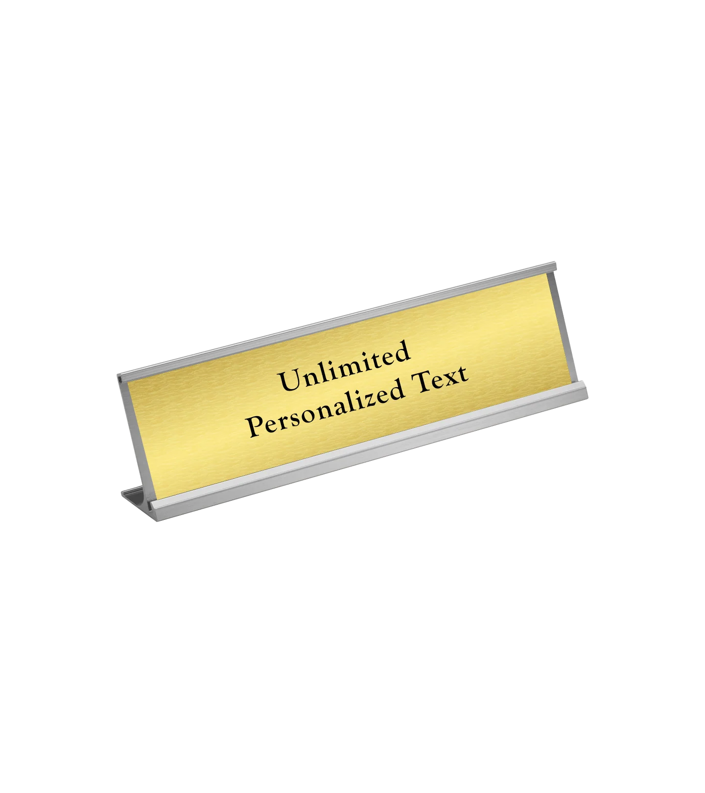 Silver Desk Name Plate Holder - Image 4