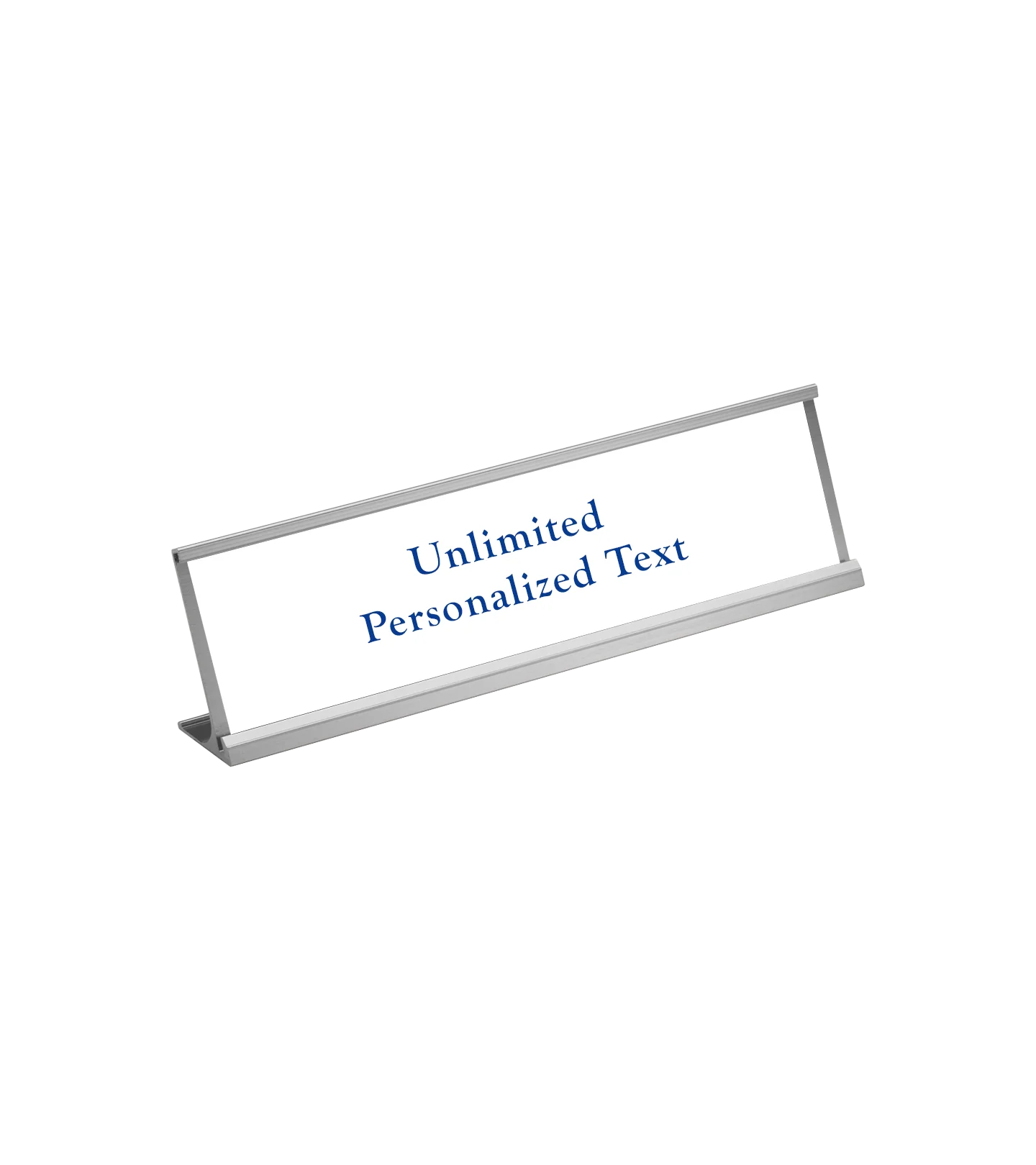 Silver Desk Name Plate Holder - Image 8
