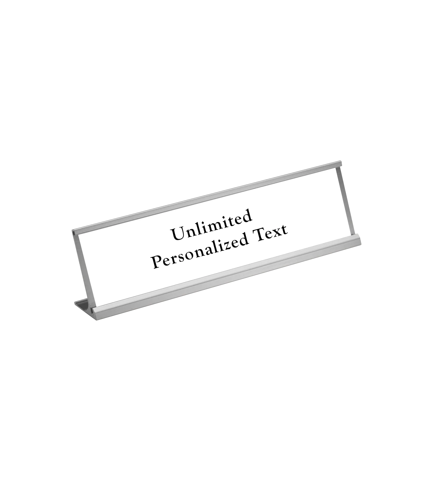 Silver Desk Name Plate Holder - Image 9