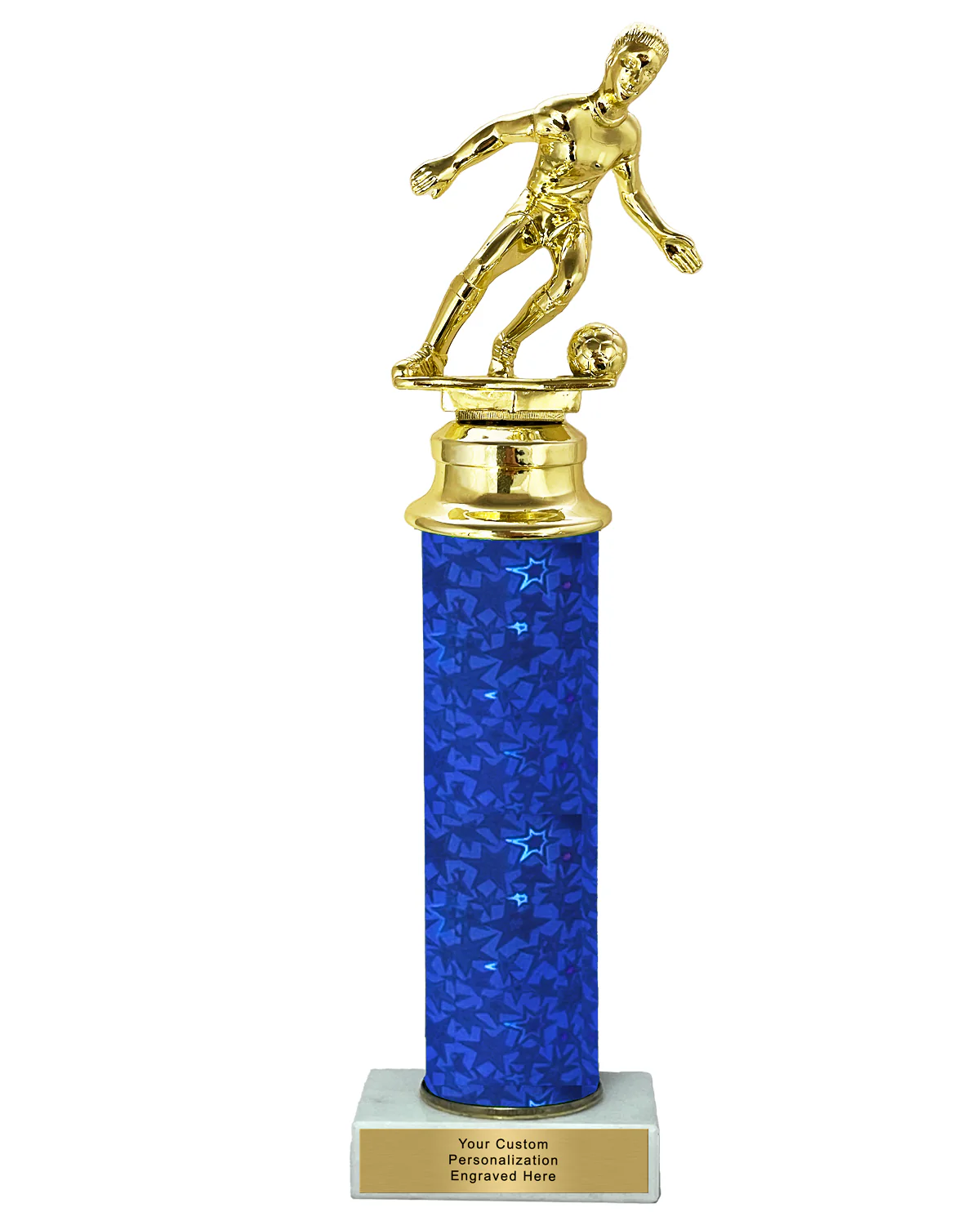StarBlast Column Female Soccer Trophy - Image 2