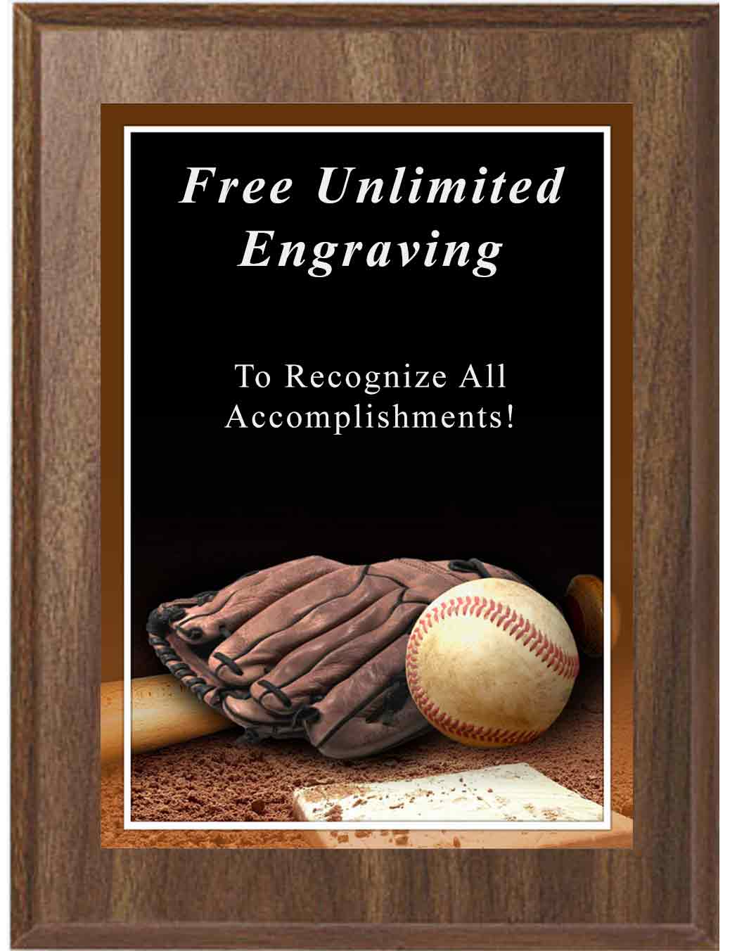 Sport Photo Baseball Plaque - Image 2