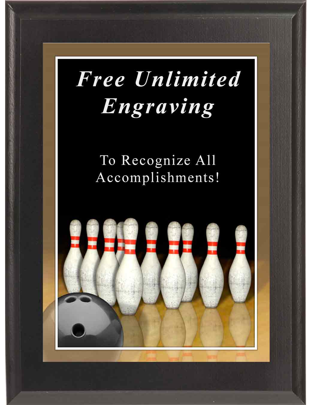Sport Photo Bowling Plaque - Image 4