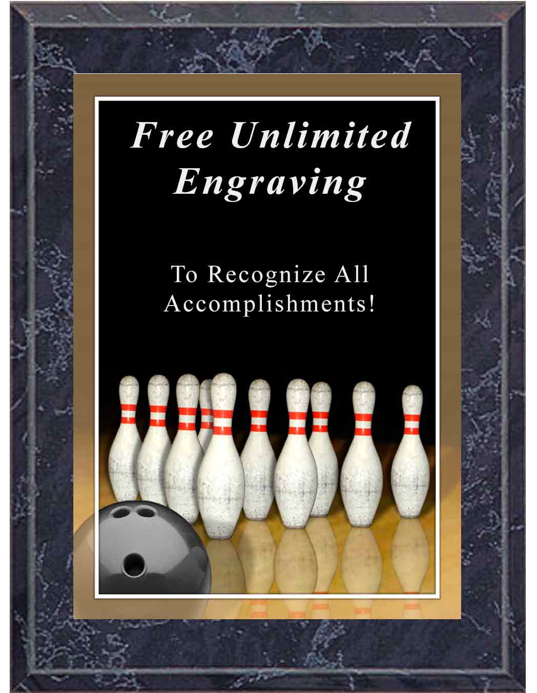 Sport Photo Bowling Plaque - Image 5