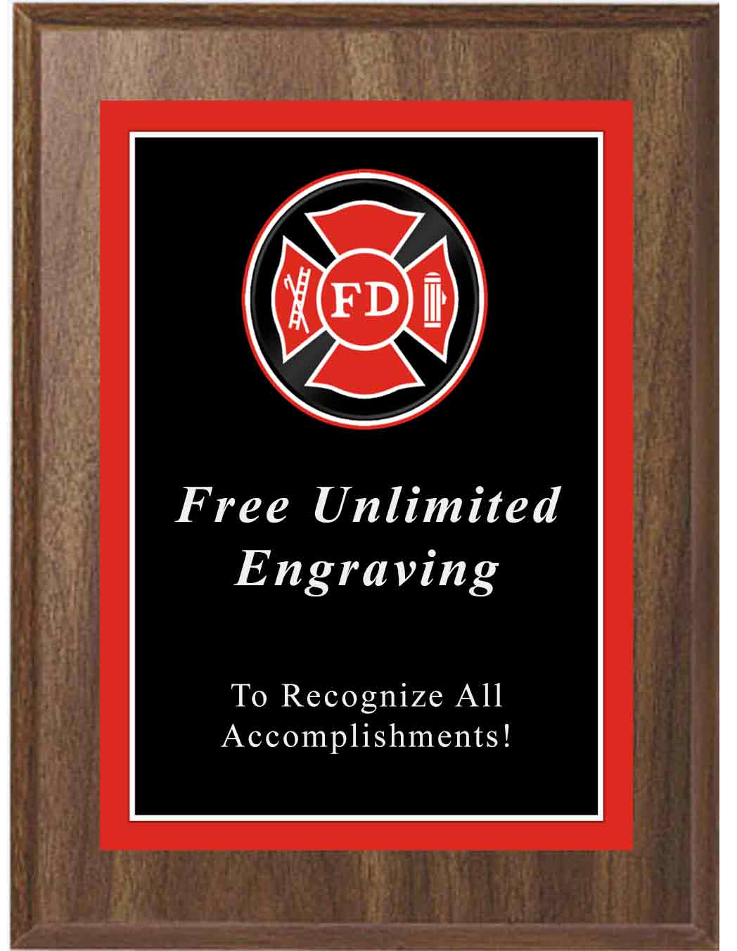 Sport Photo Fire Department Plaque - Image 2