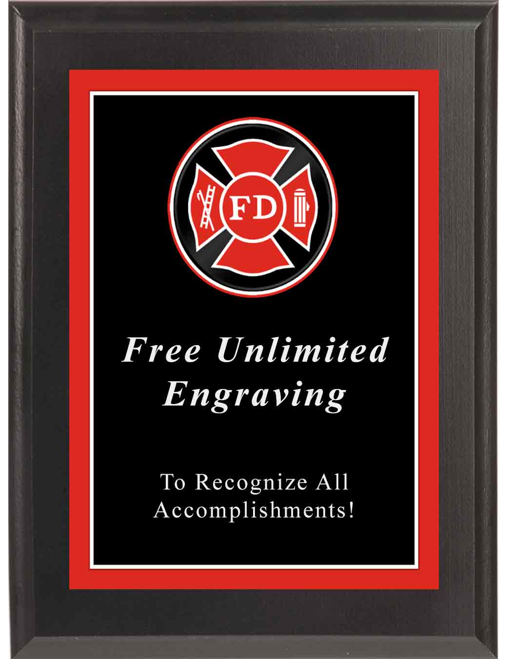 Sport Photo Fire Department Plaque - Image 4