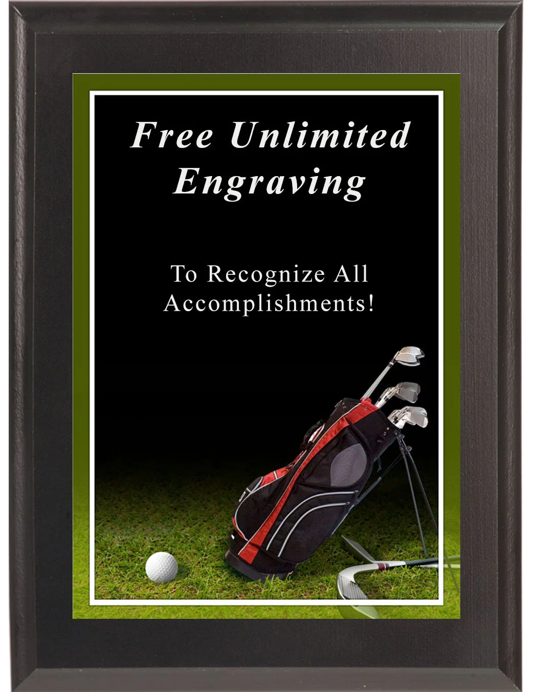 Sport Photo Golf Plaque - Image 4