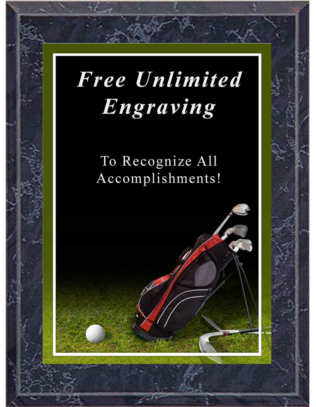 Sport Photo Golf Plaque - Image 5