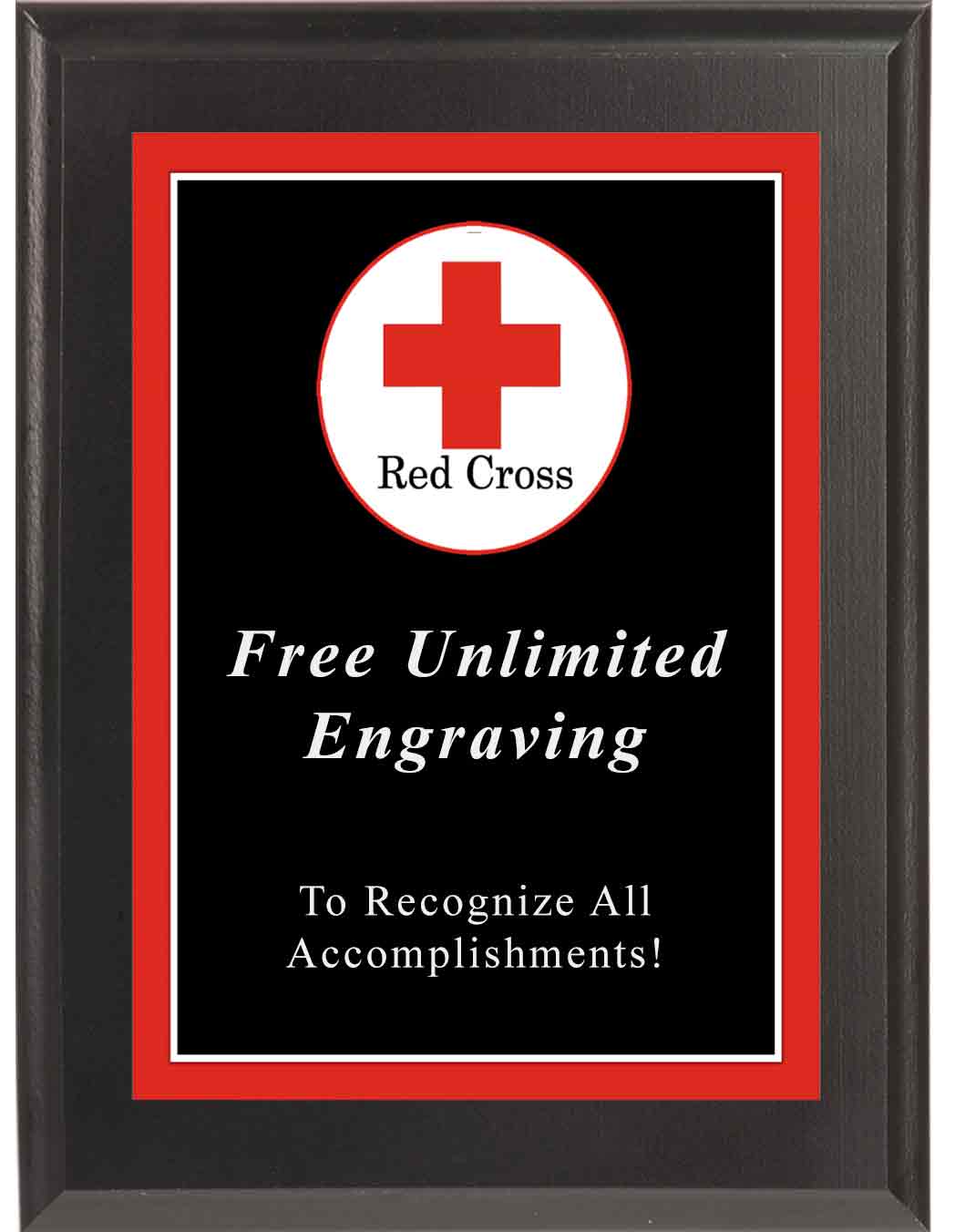 Sport Photo Red Cross Plaque - Image 4