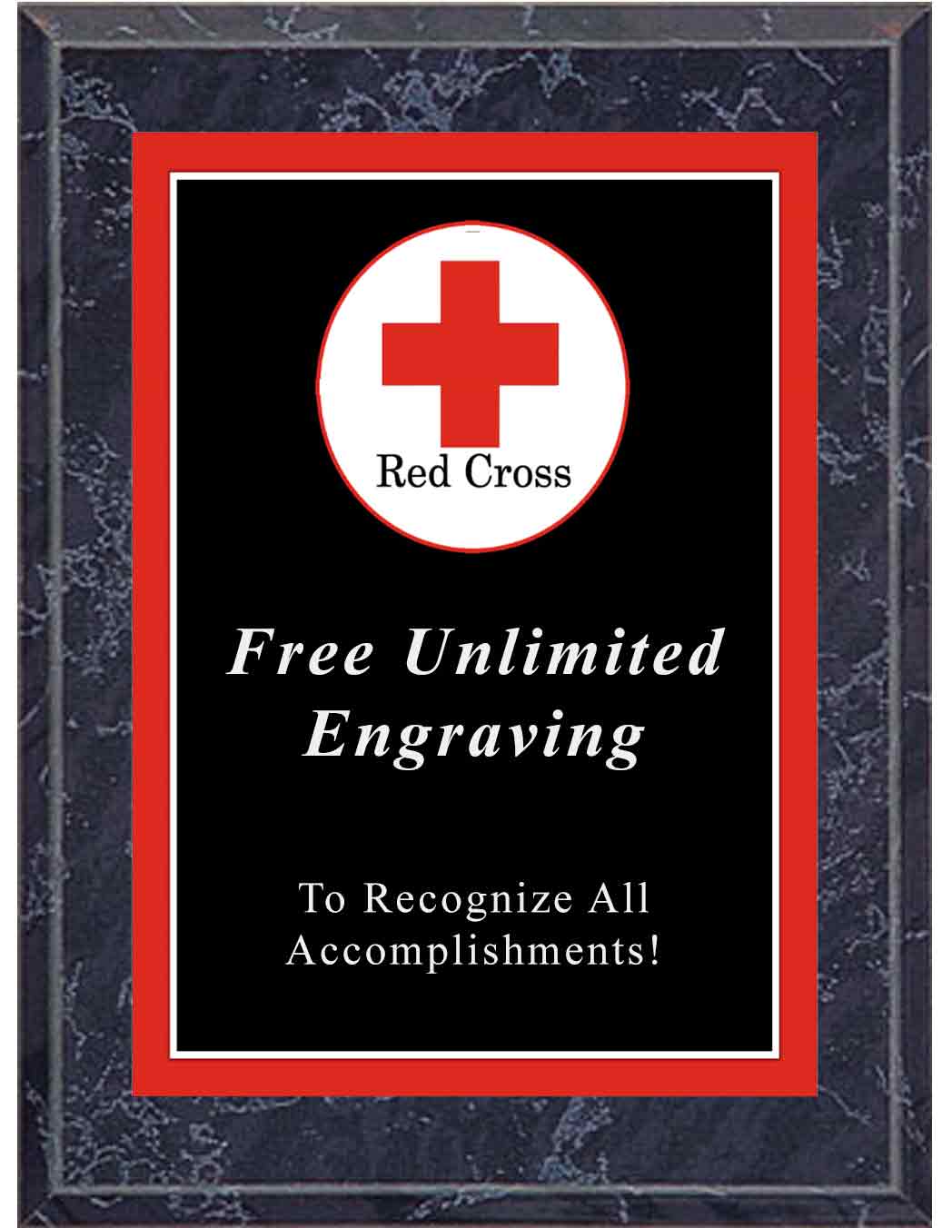 Sport Photo Red Cross Plaque - Image 5