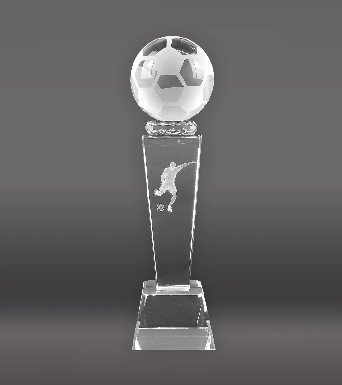 Sports Crystal Soccer Award - Male - Image 2