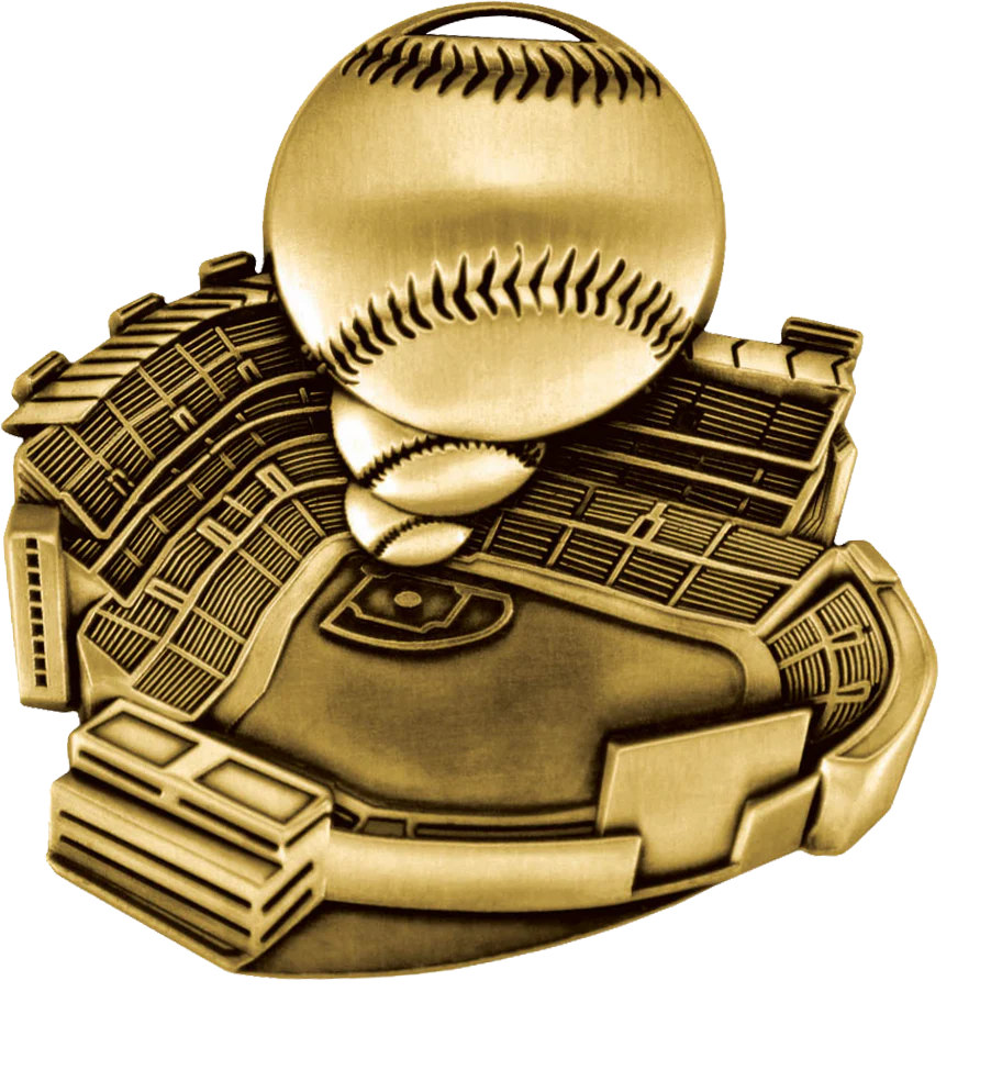 Stadium Baseball Medal