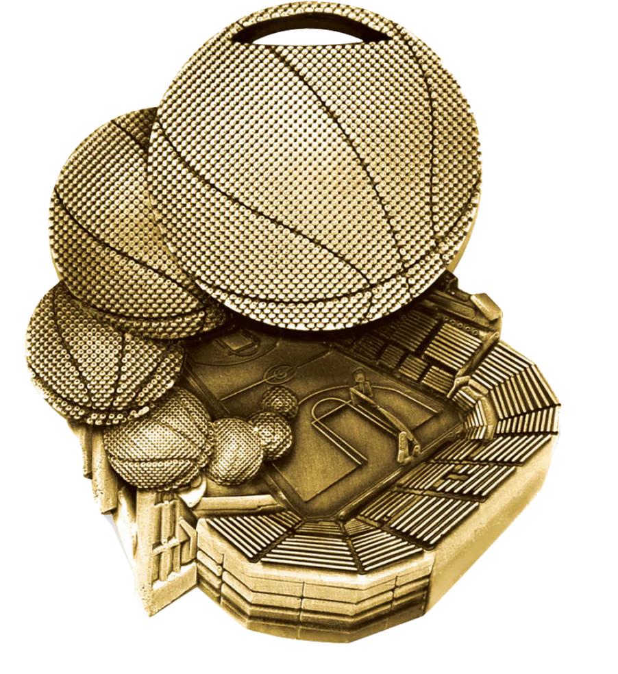 Stadium Basketball Medal