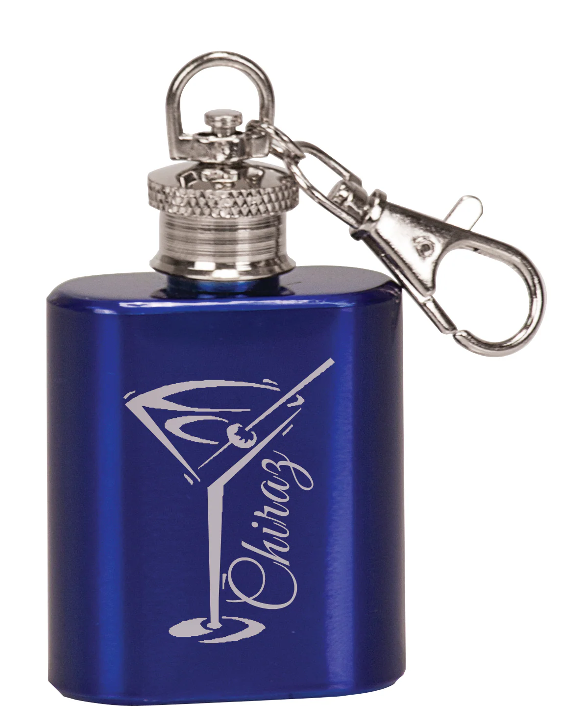 Stainless Steel Mini Flask Keychain - Image 2