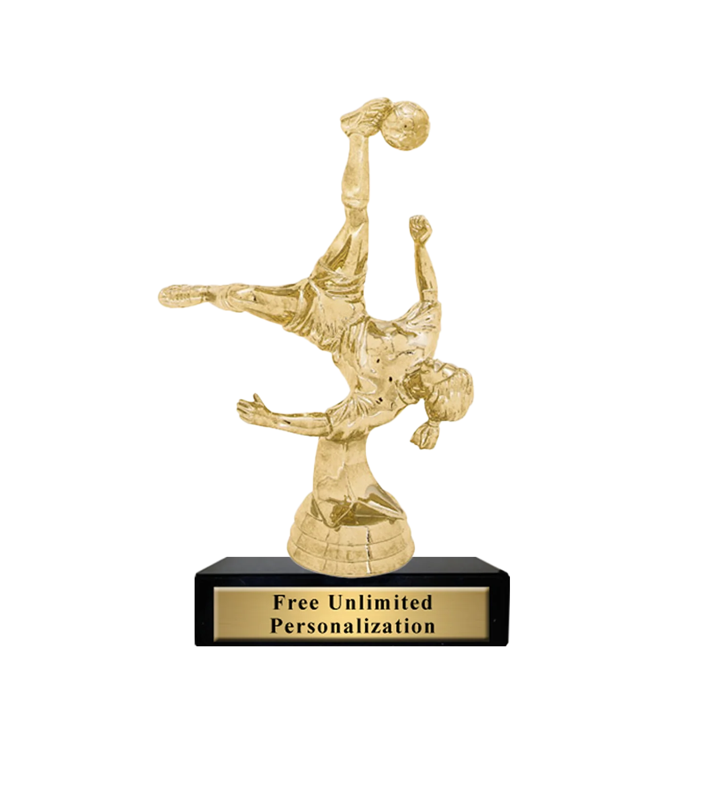 Standard Soccer Bicycle Kick Trophy - Image 2