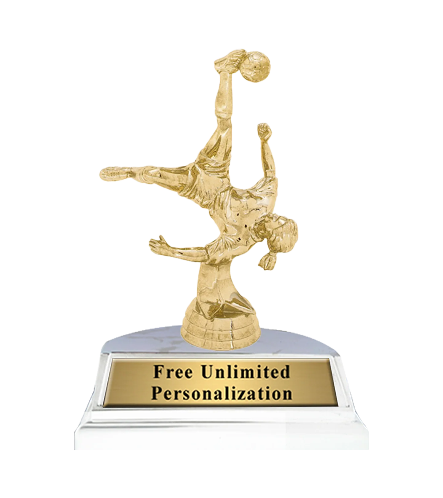 Standard Soccer Bicycle Kick Trophy - Image 3