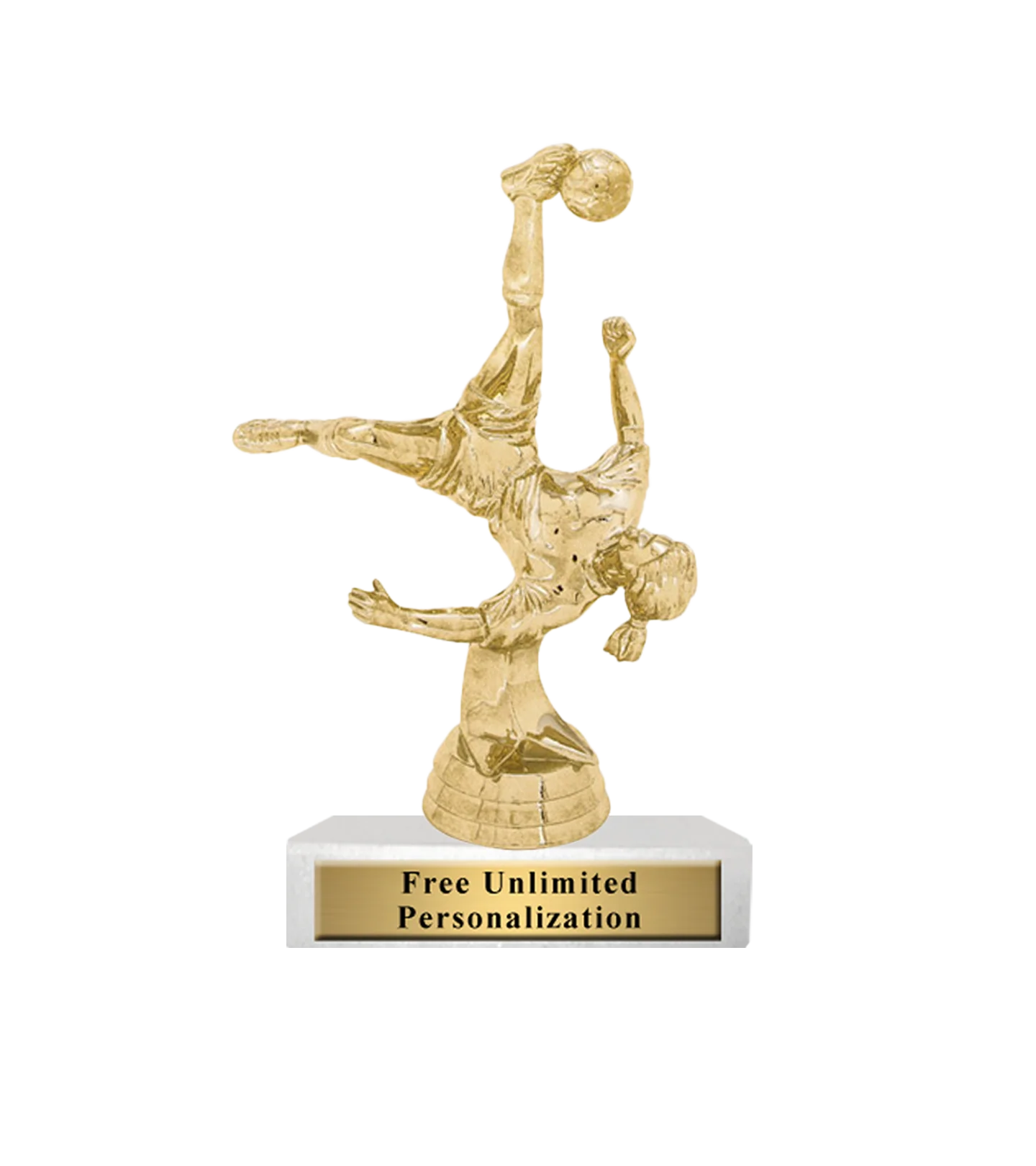 Standard Soccer Bicycle Kick Trophy - Image 4