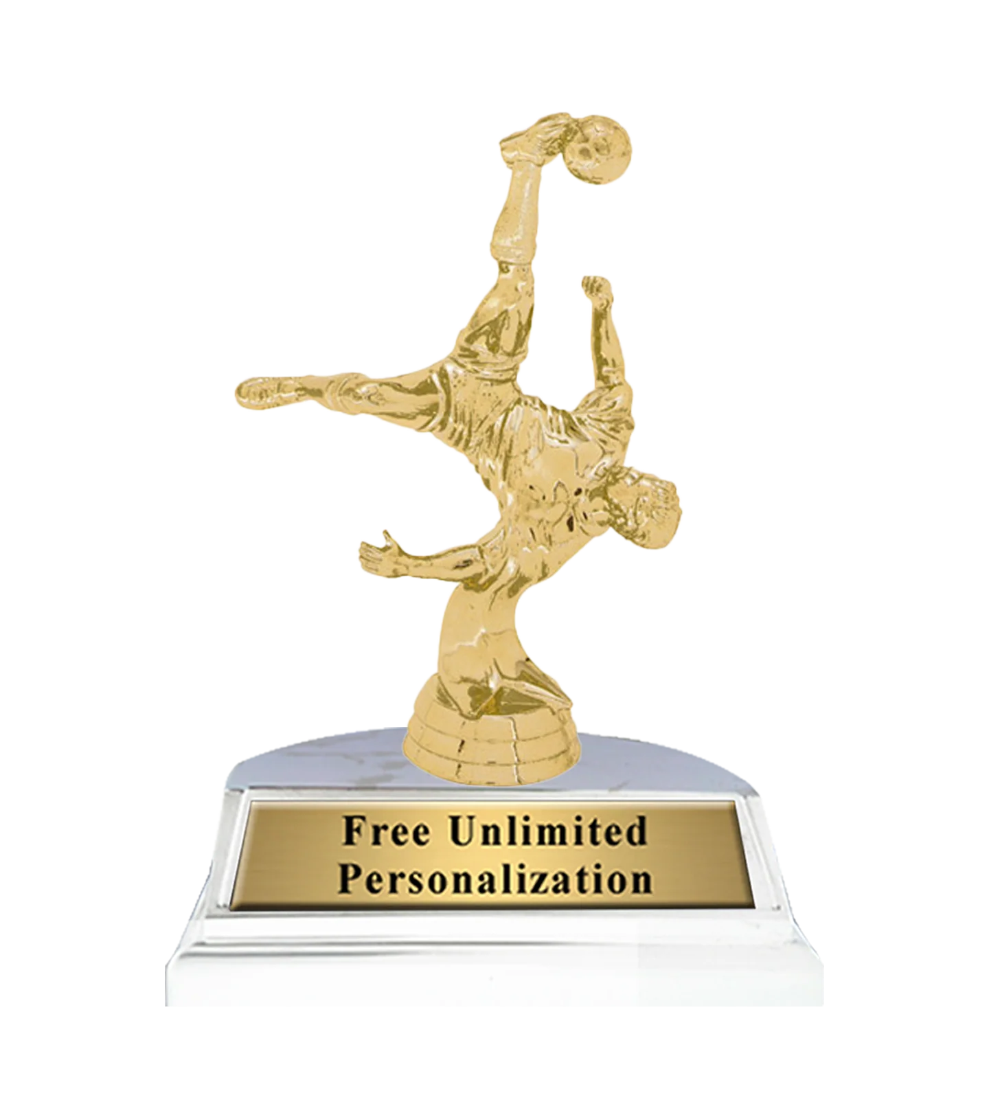 Standard Soccer Bicycle Kick Trophy - Image 7