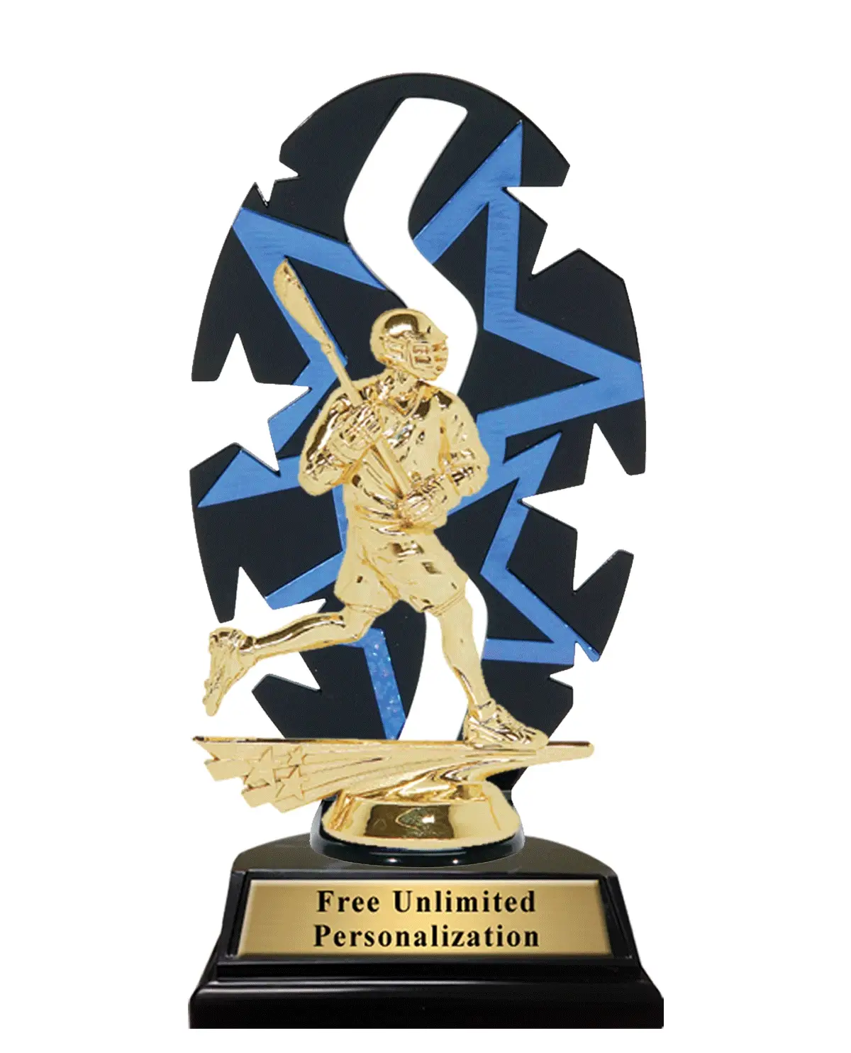Star Backdrop Lacrosse Trophy