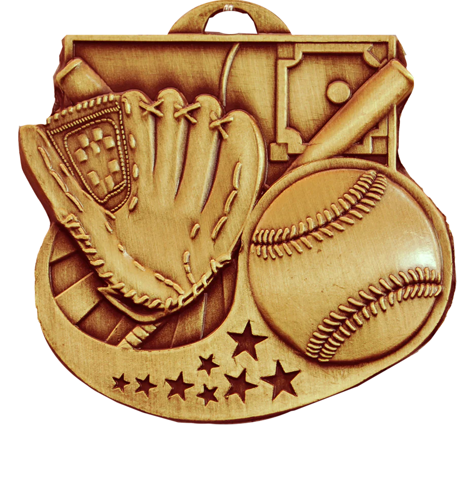 Star Blast Baseball Medal - Image 3