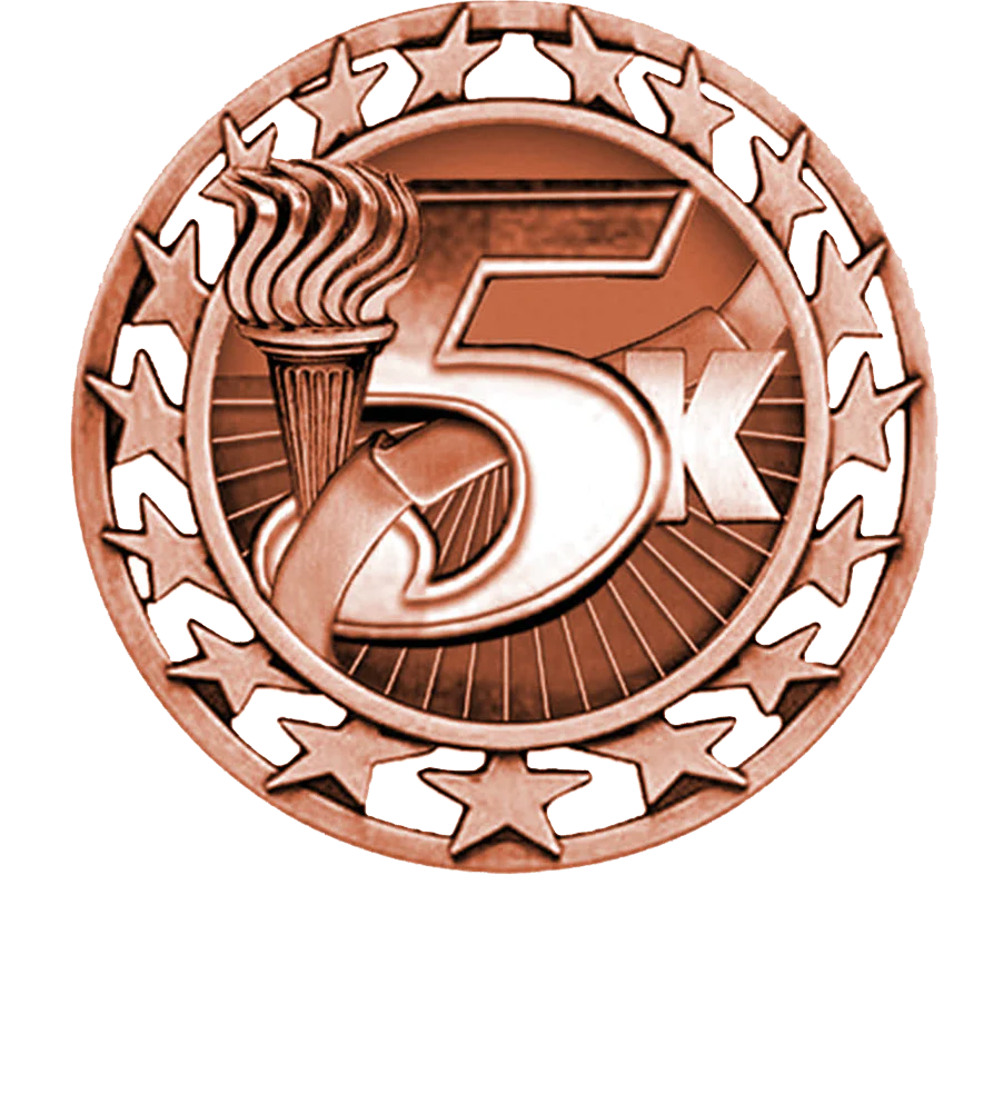 Star Circle 5K Medal - Image 3