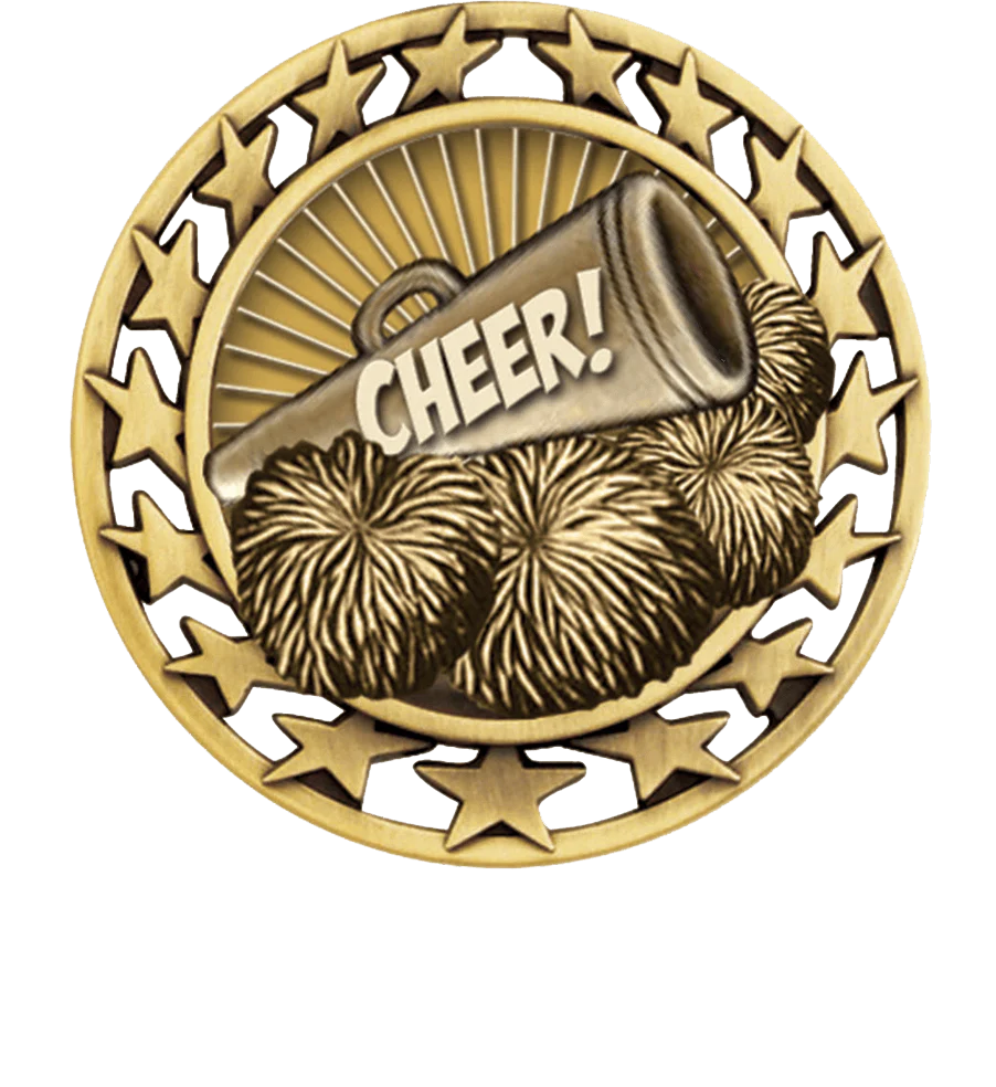 Star Circle Cheer Medal