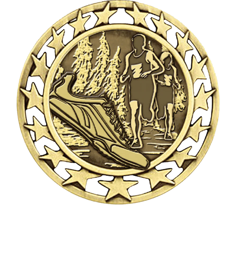 Star Circle Cross Country Medal