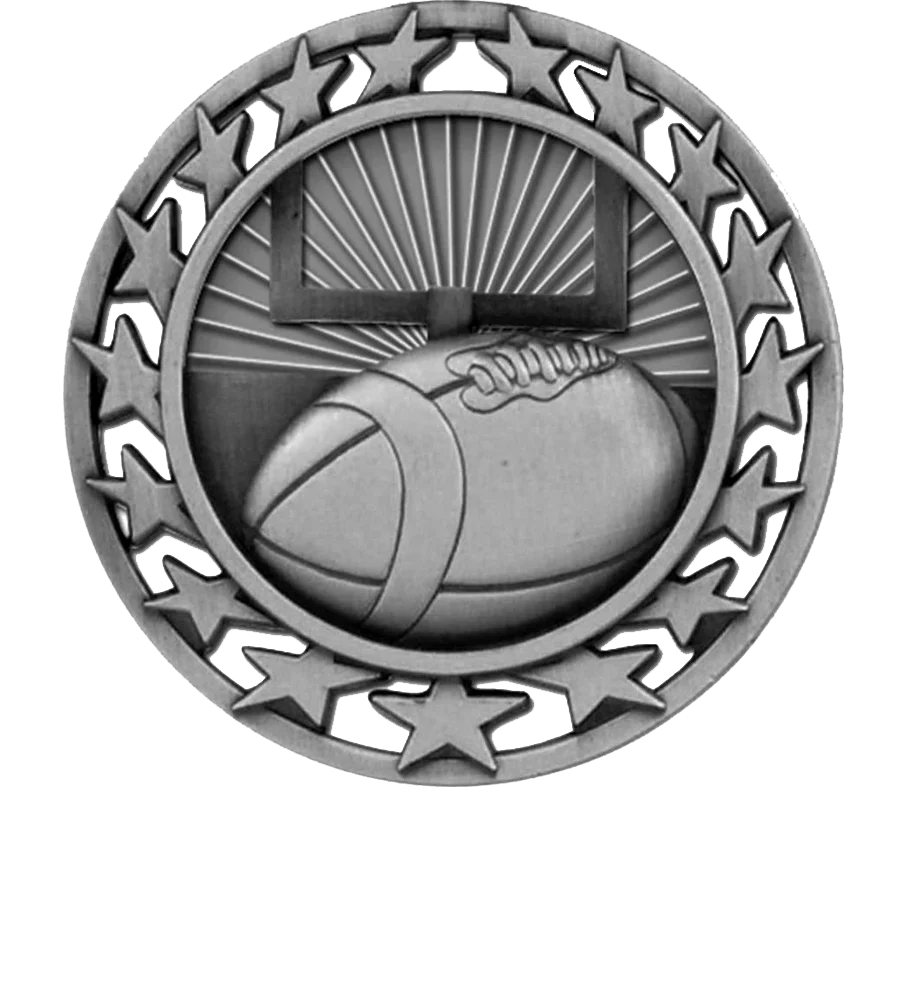 Star Circle Football Medal - Image 2