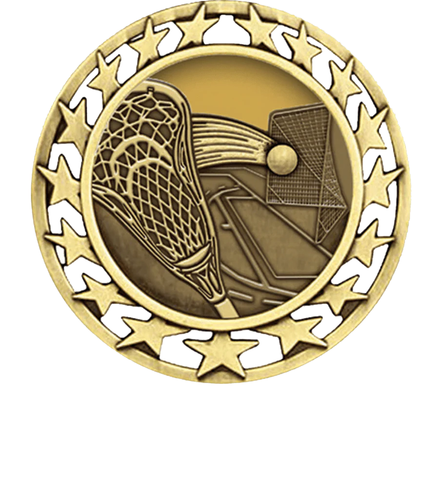Star Circle Lacrosse Medal