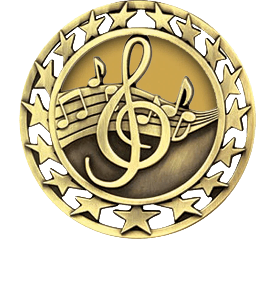 Star Circle Music Medal