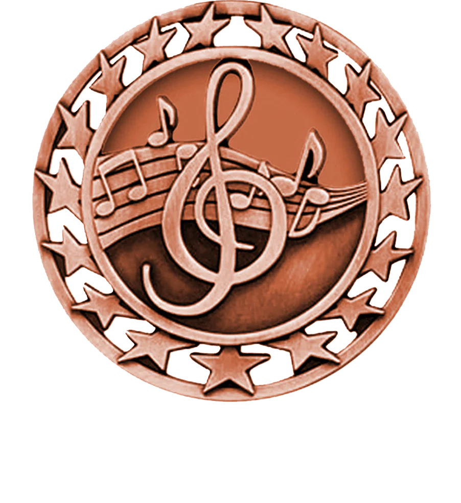 Star Circle Music Medal - Image 3