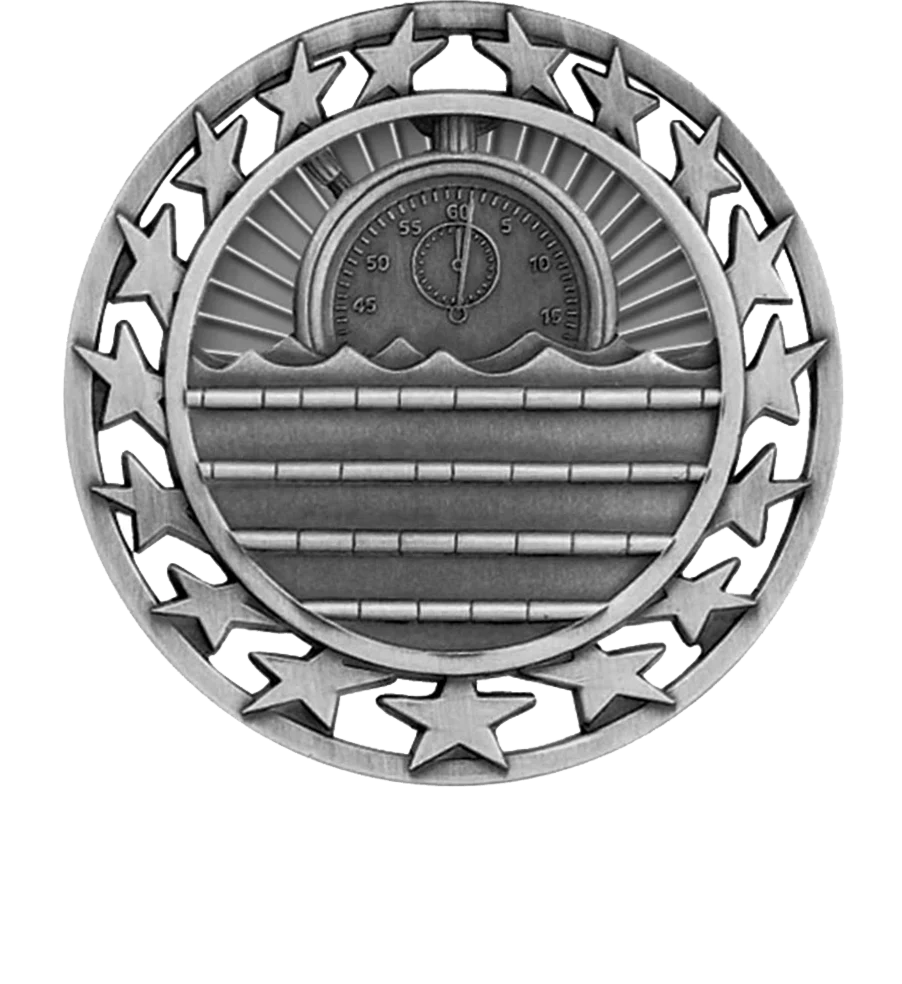 Star Circle Swim Medal - Image 2