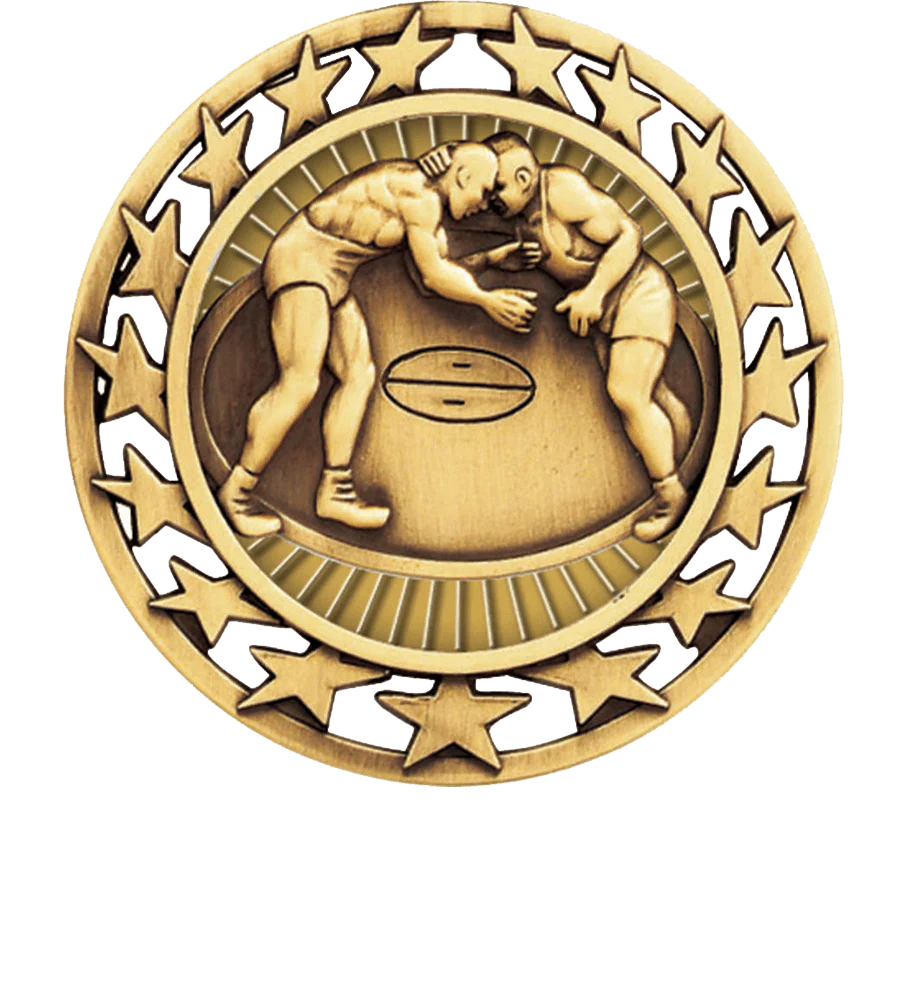 Star Circle Wrestling Medal