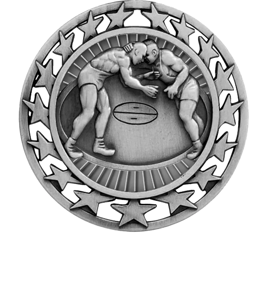 Star Circle Wrestling Medal - Image 2