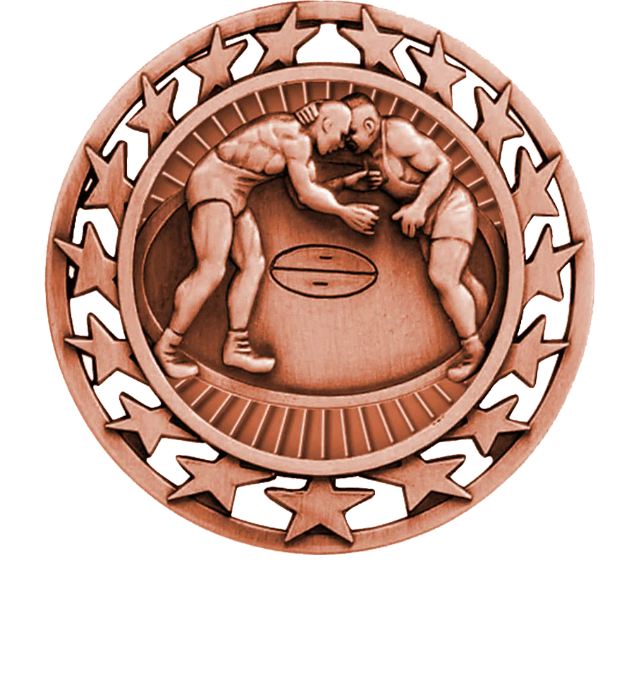 Star Circle Wrestling Medal - Image 3