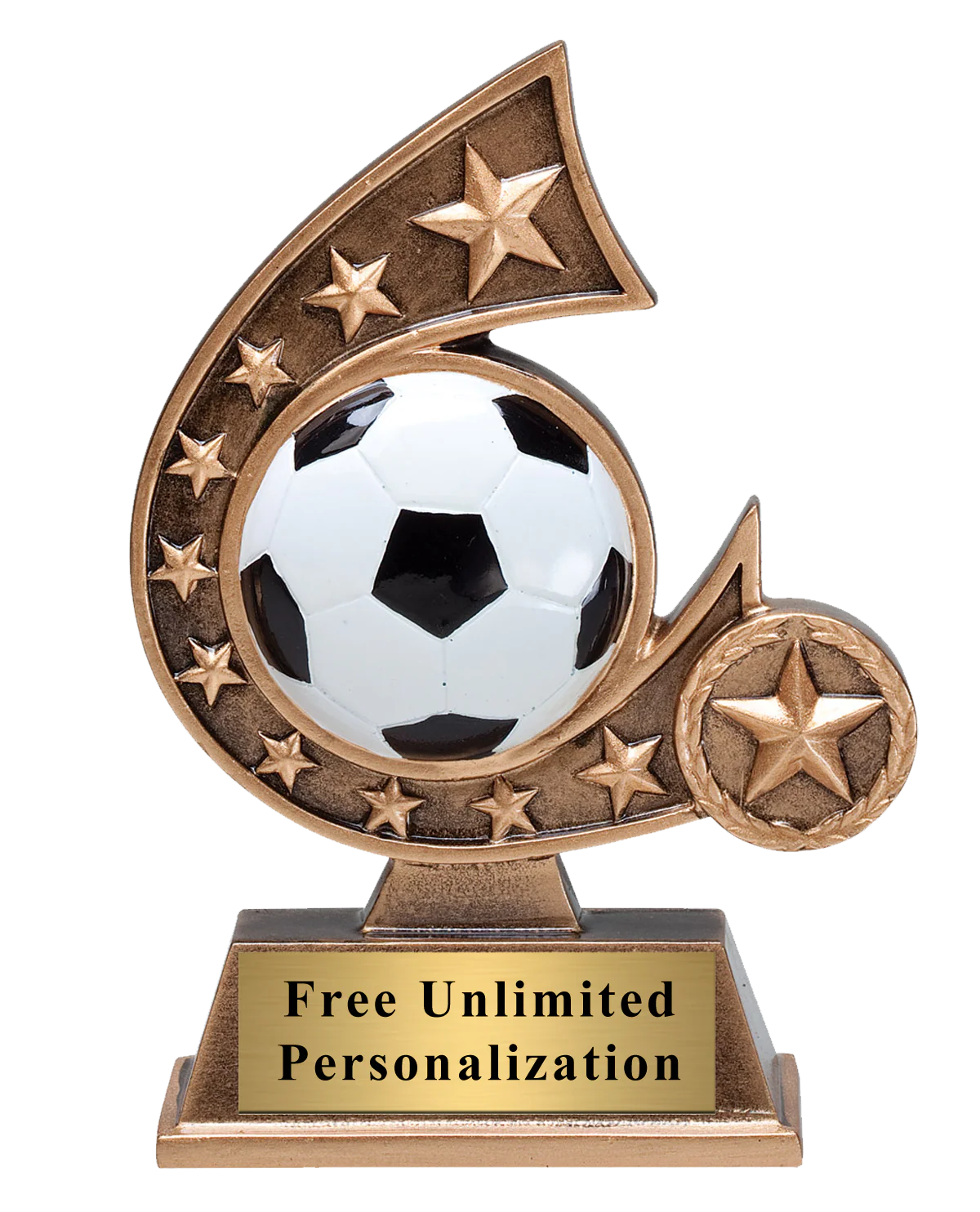 Star Comet Soccer Trophy