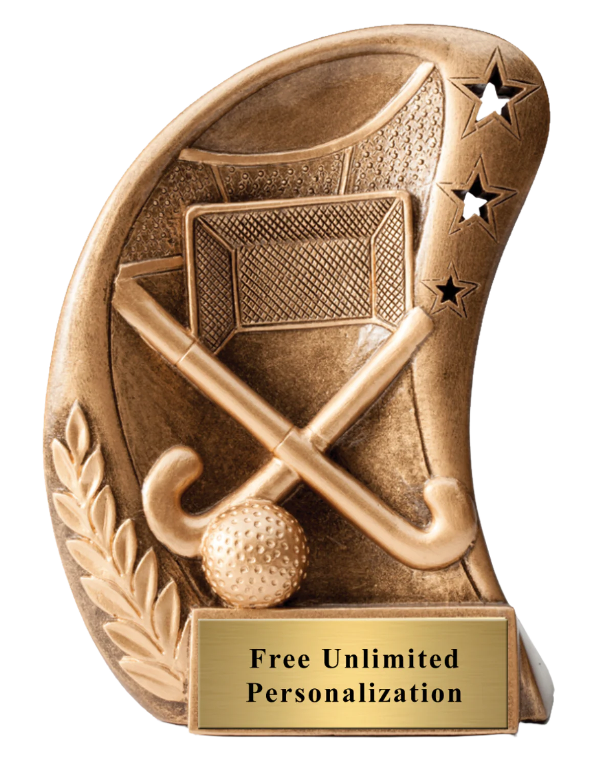 Star Curved Field Hockey Trophy