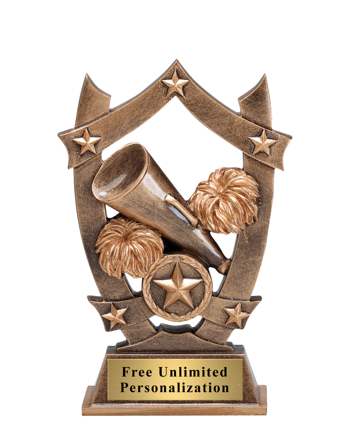 Star Shield Cheer Trophy