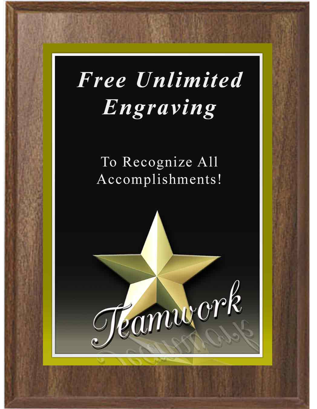 Star Teamwork Graphic Plaque - Image 2