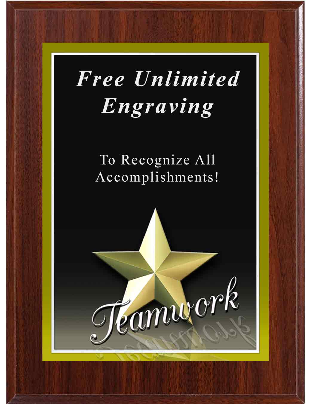 Star Teamwork Graphic Plaque - Image 3