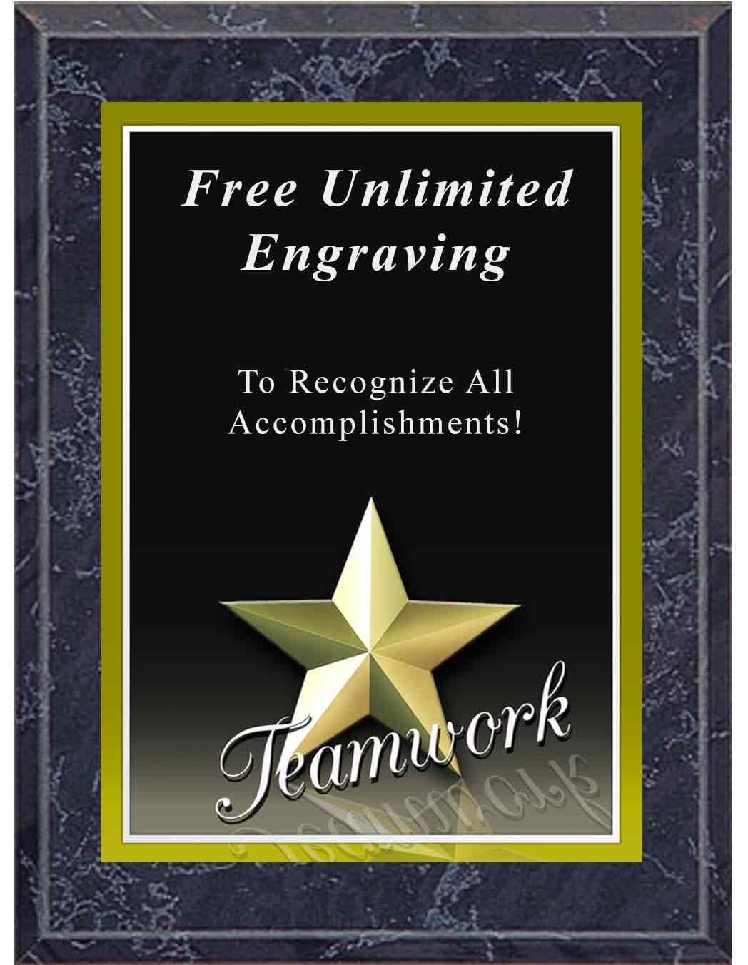 Star Teamwork Graphic Plaque - Image 5