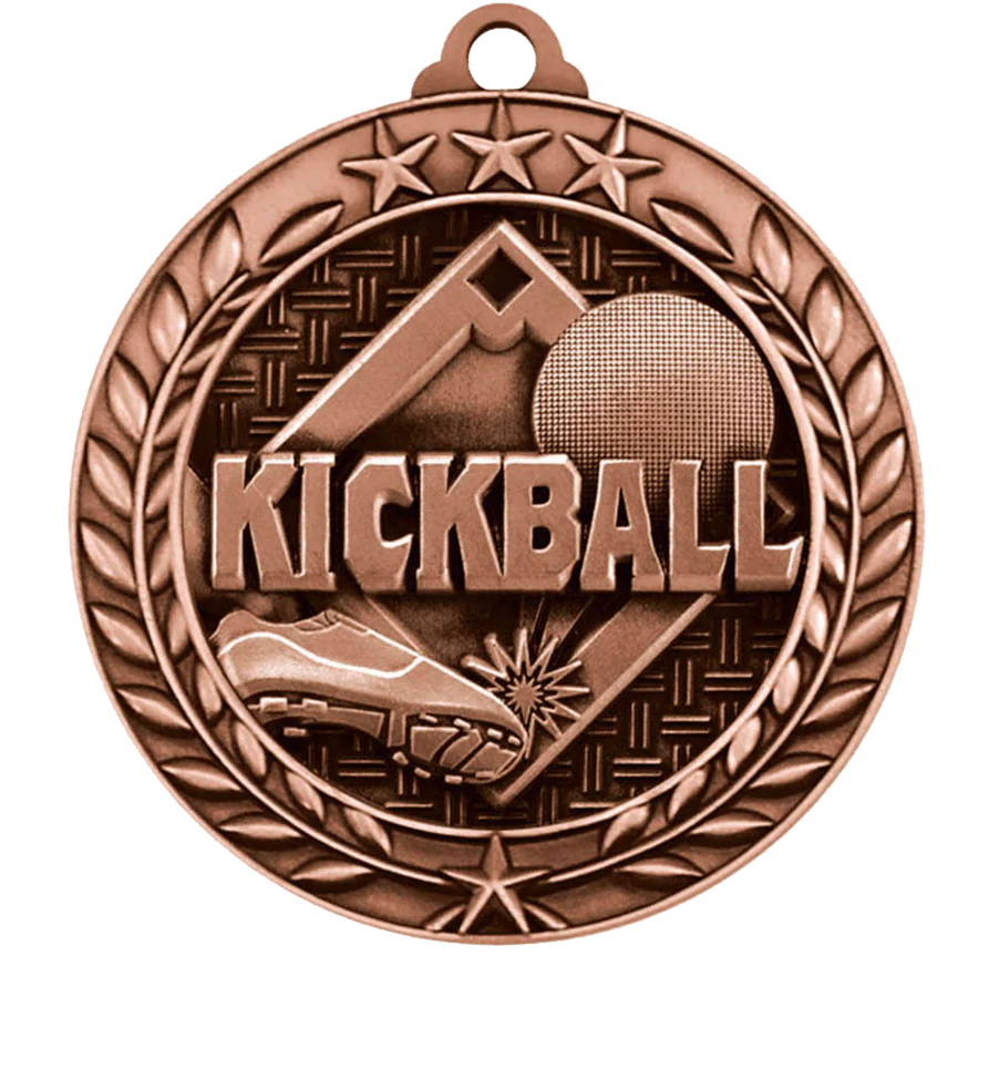 Small Star Wreath Kickball Medal - Image 3