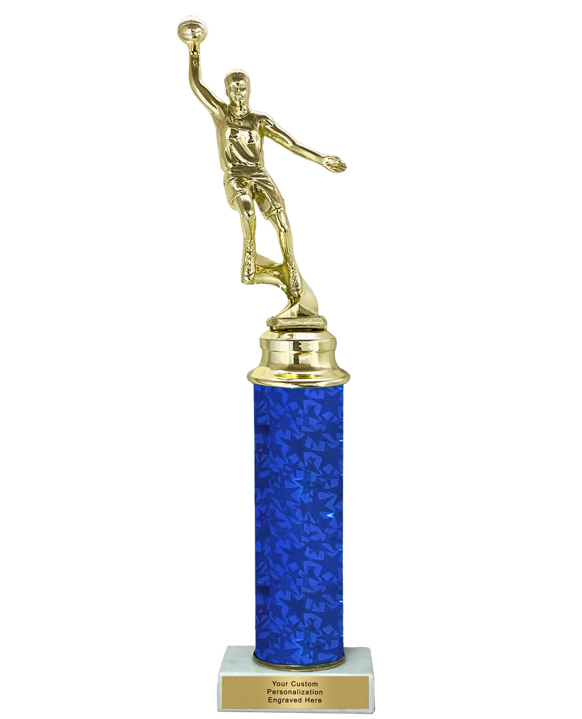 StarBlast Column Girls Basketball Trophy - Image 2